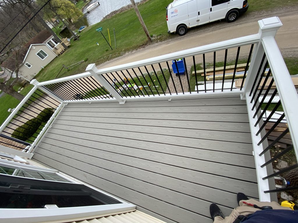 Trex decking installation